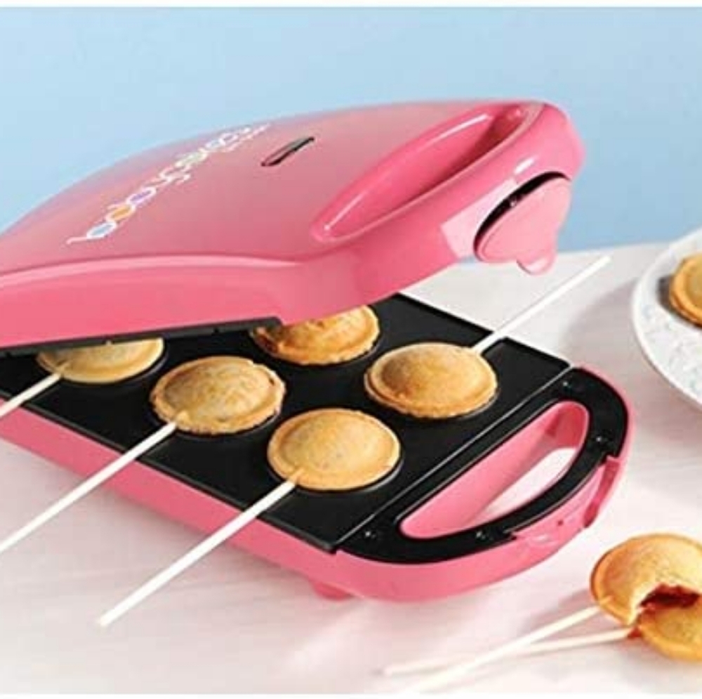 New Babycakes PM-100HS 6 Pie Pop Maker Minature Nonstick Coated Cakes PM16-Pink